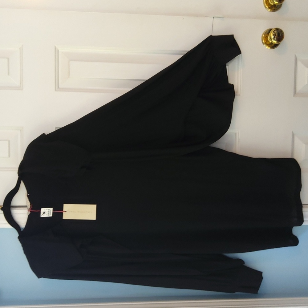 STELLA MCCARTNEY💥New💥🥳HOST PICK🥳Black Flutter Sleeve Dress - Picture 5 of 12